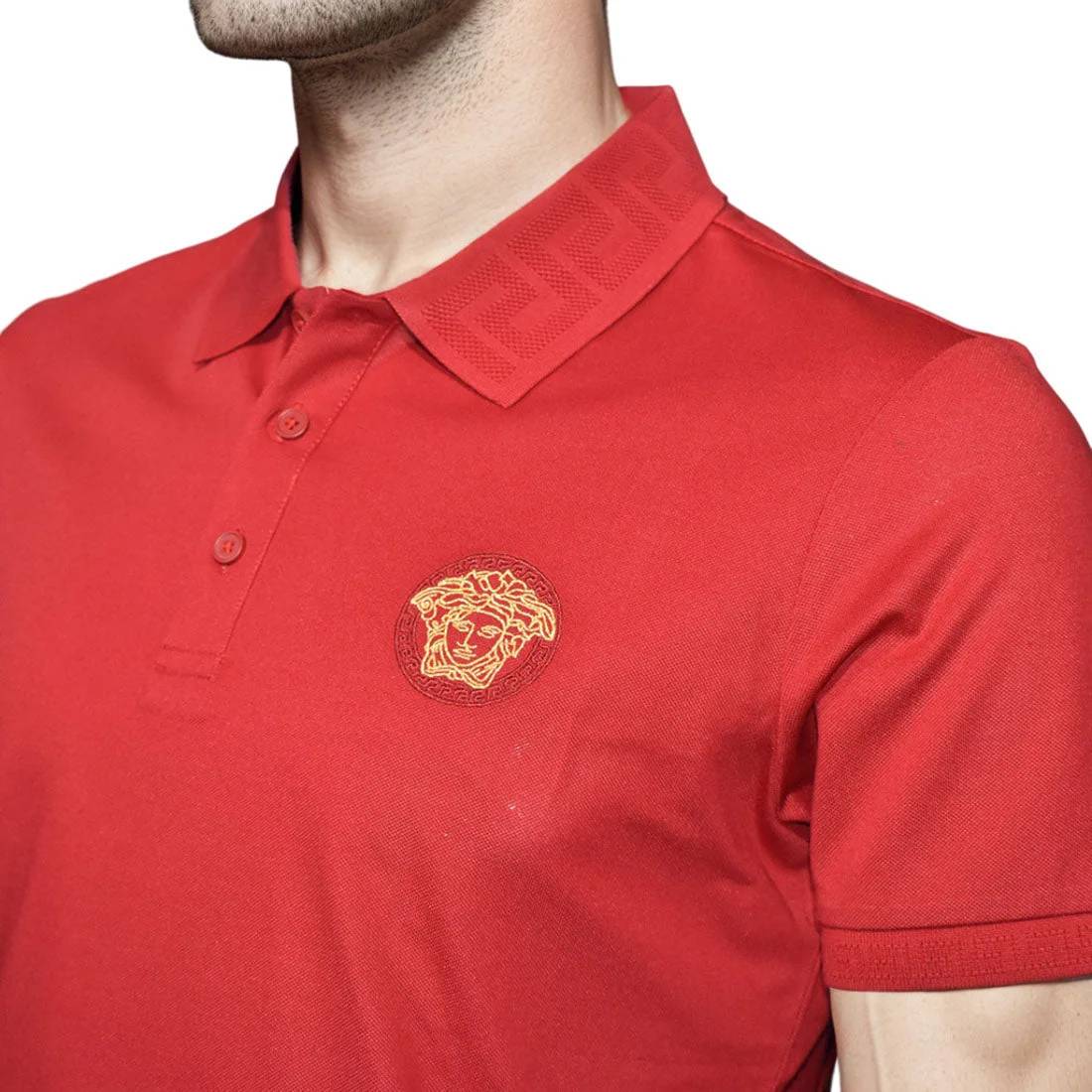 Versace Red Premium Quality Polo T-Shirt-2
