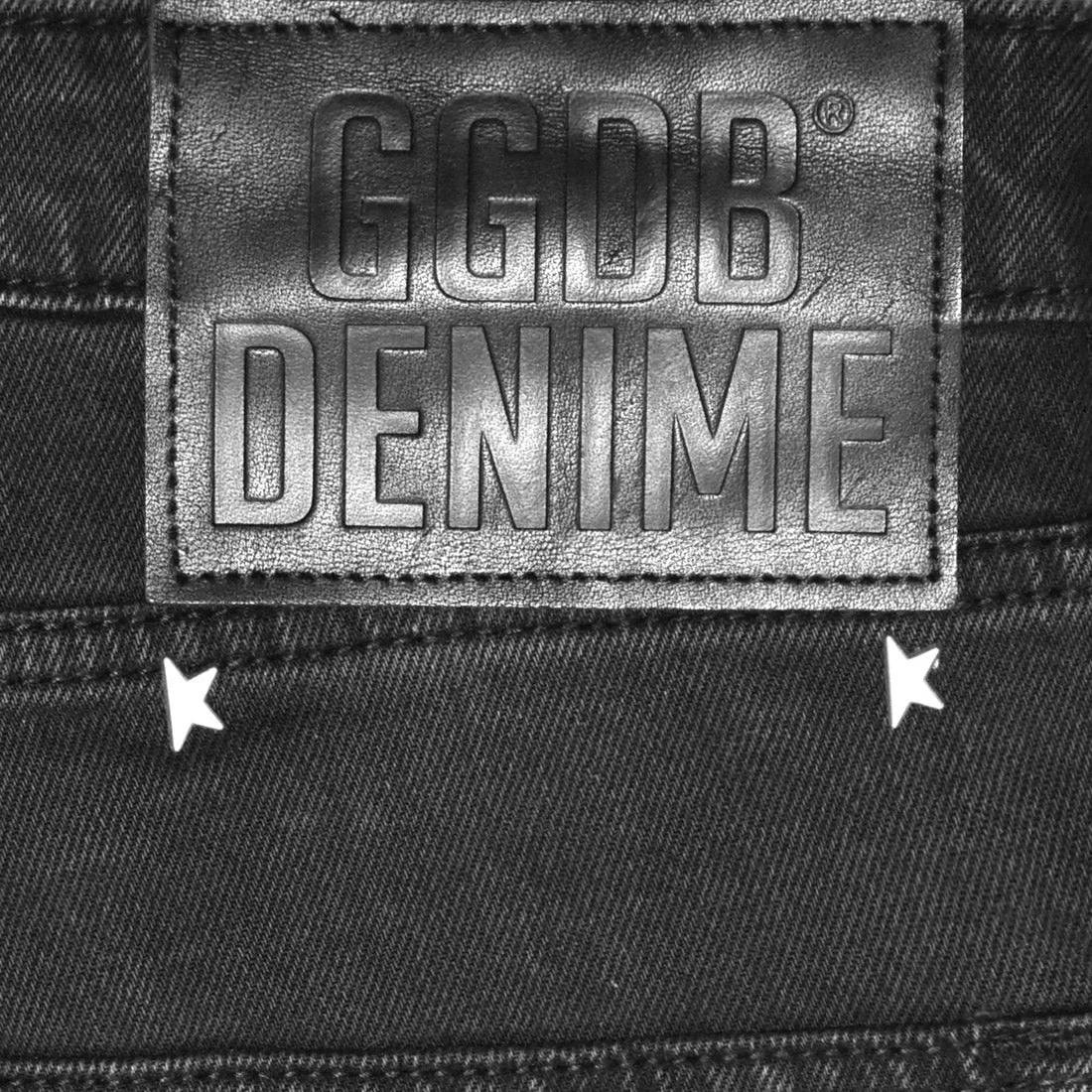 Golden Goose Pocket Printed Black Denim Jeans-4