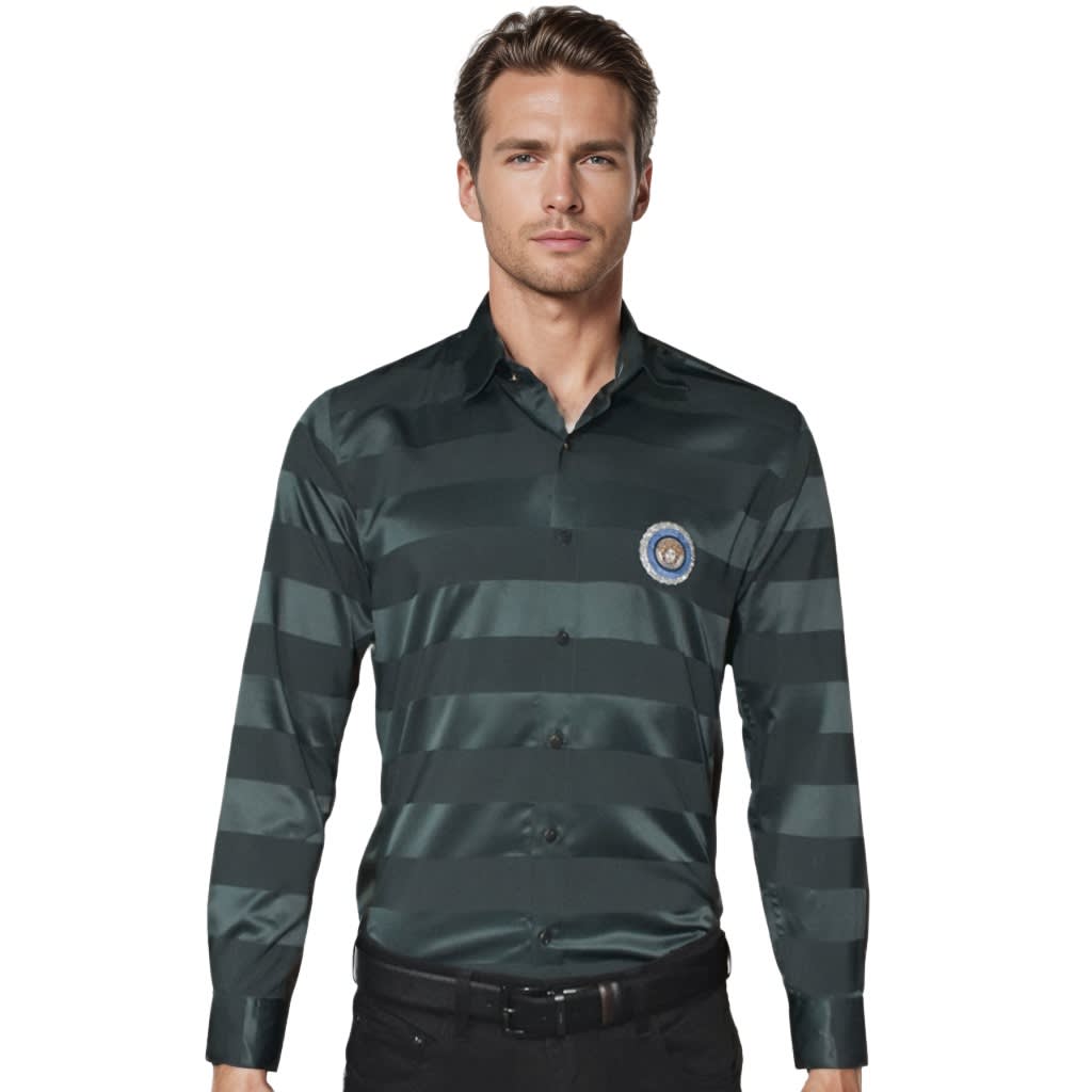 Versace Green Premium Quality Designer Shirt-7