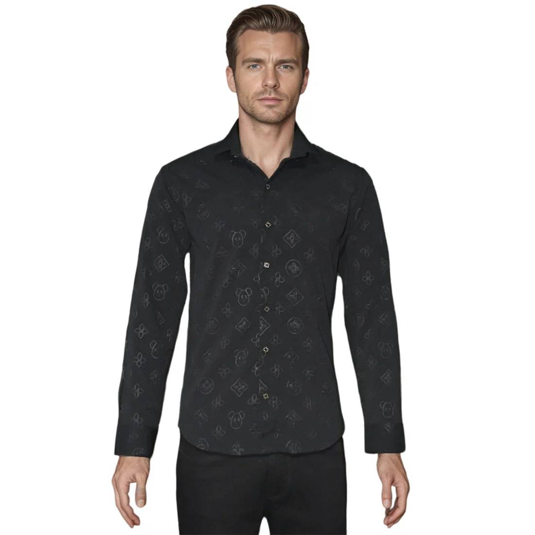 Louis Vuitton Embossed Black Premium shirt-5
