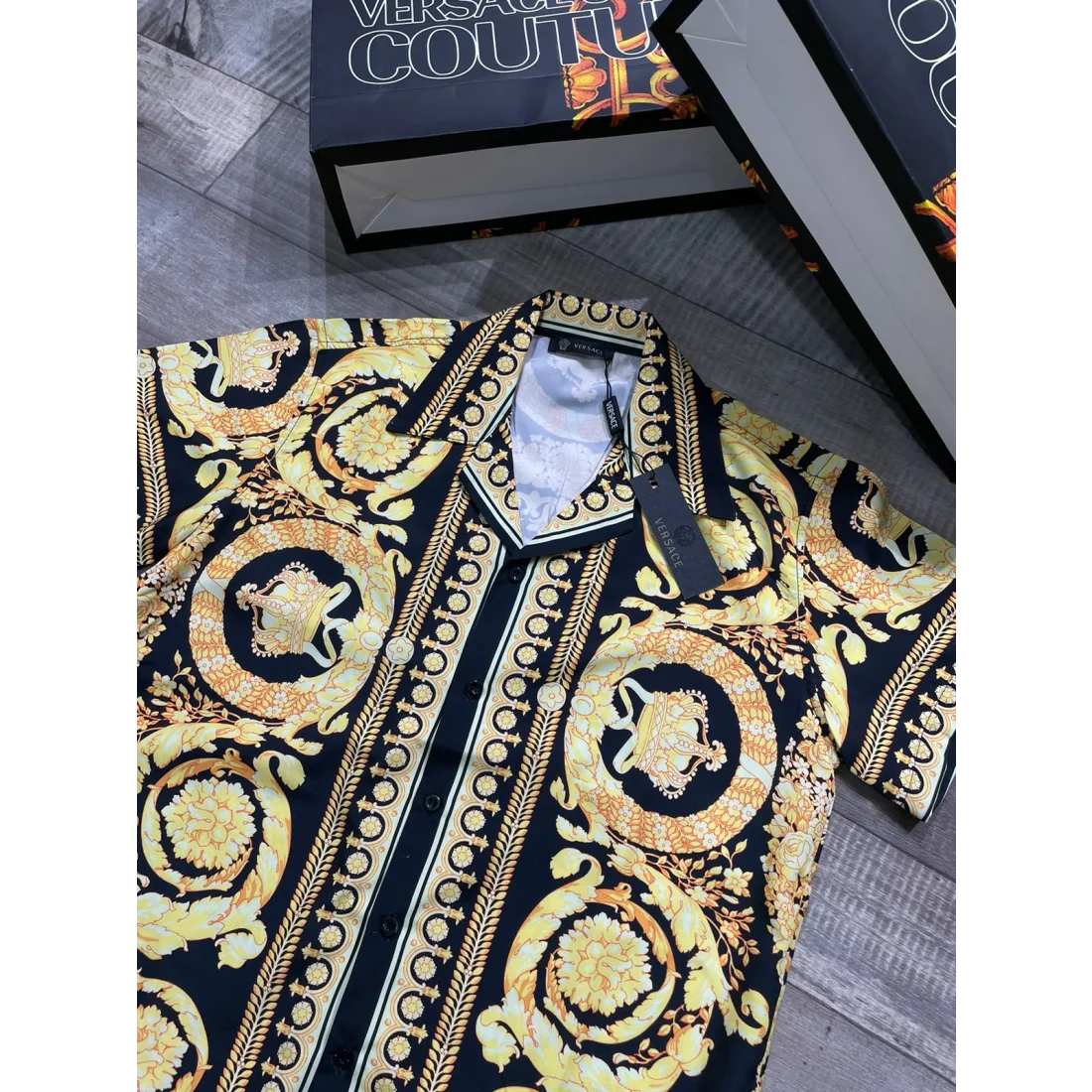 Versace Barocco Silk Shirt-4