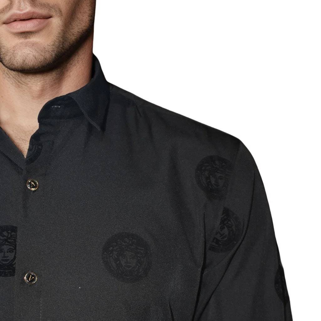 Versace Black Premium Quality Designer Shirt-4