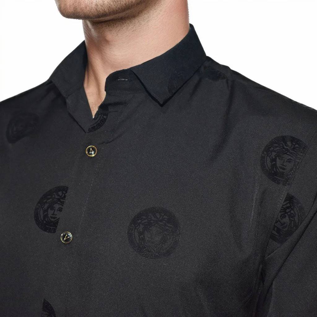 Versace Black Premium Quality Designer Shirt-3