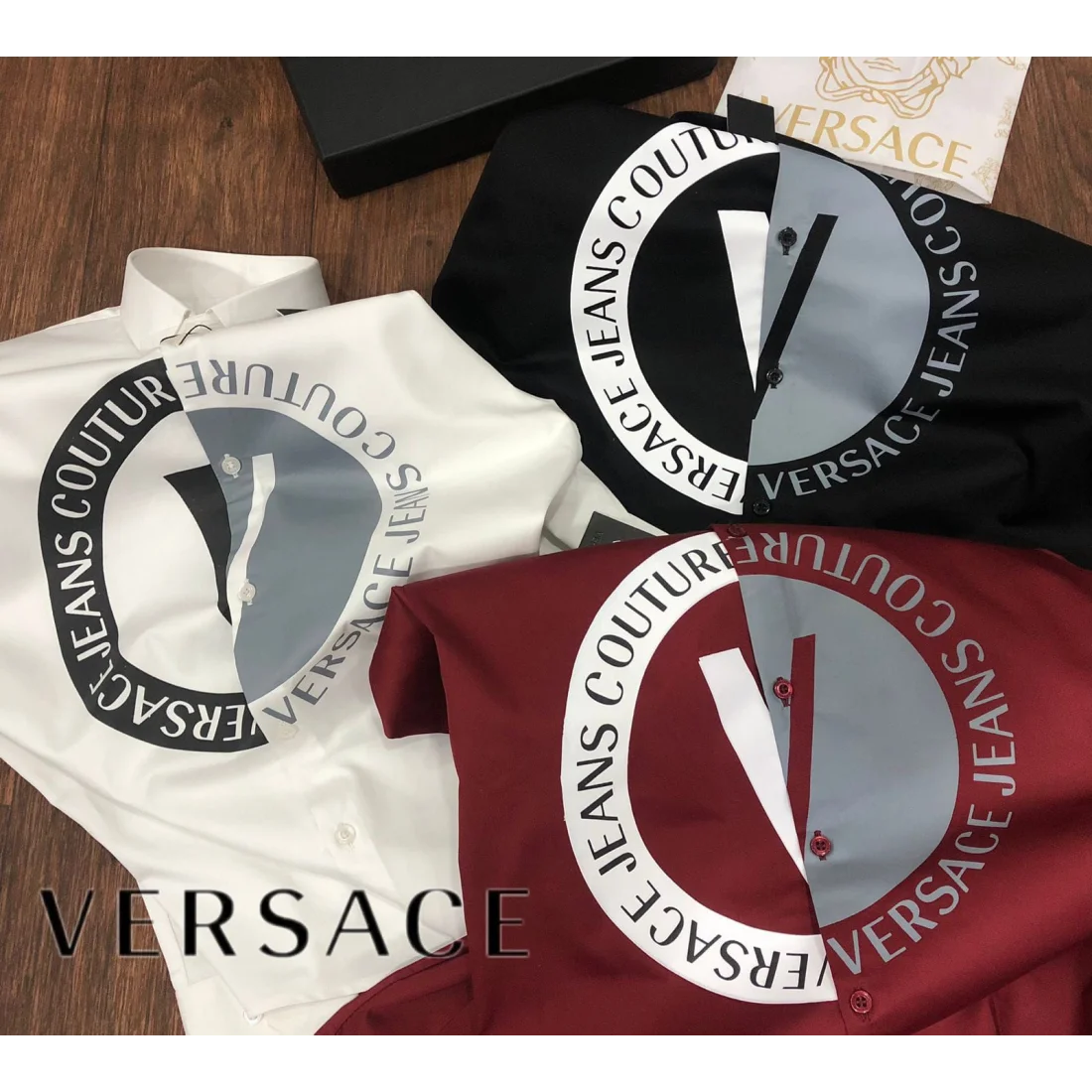 Versace Black Premium Quality Shirt-1