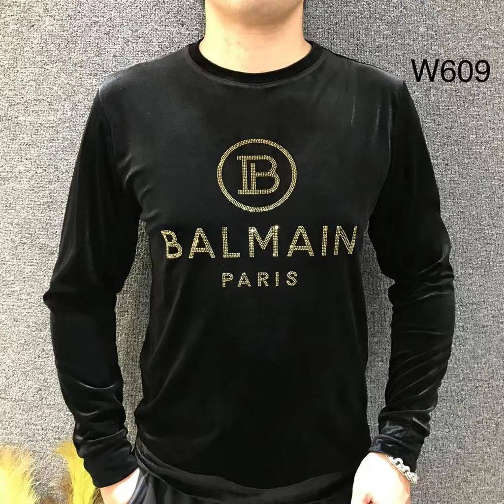 Balmain High End Quality Velvet Sweatshirt-1