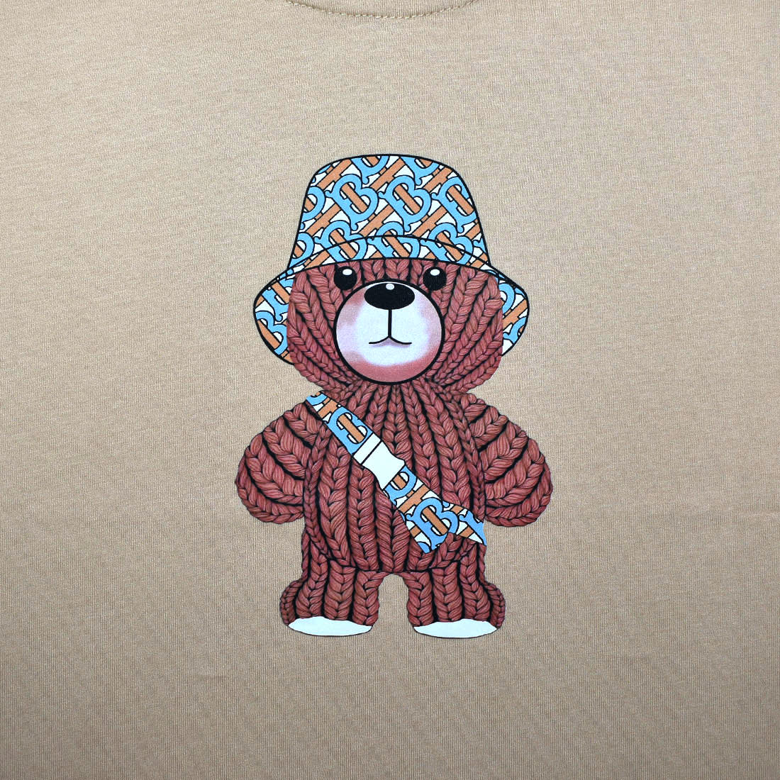 Burberry Teddy Print Brown Premium Kids T-shirt-3