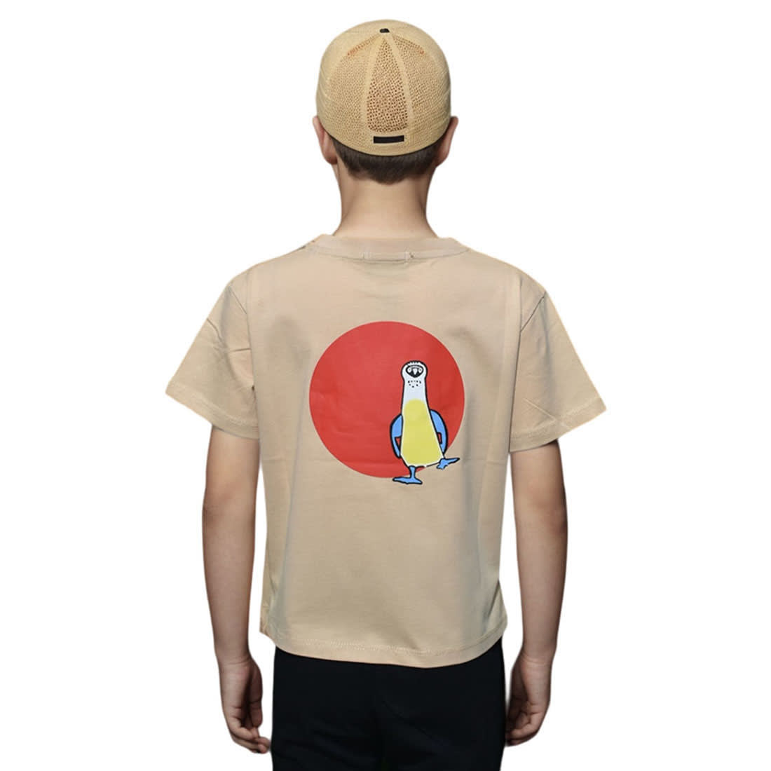 Gucci Baby Seal Print Brown Premium Kids T-shirt-1