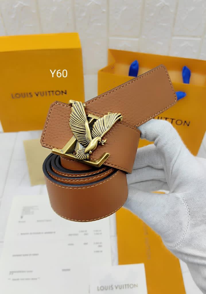 Louis Vuitton Brown Premium Quality Belt-2