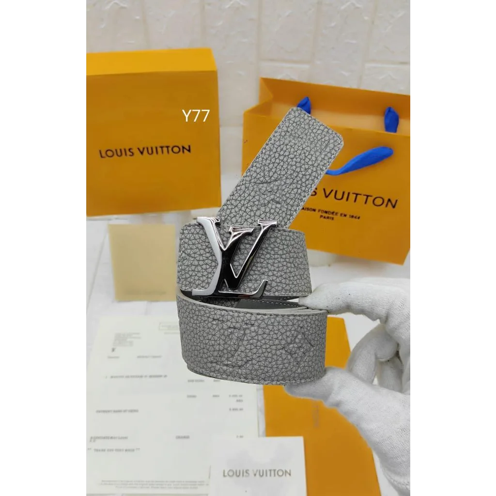 Louis Vuitton Grey Premium Quality Belt-3