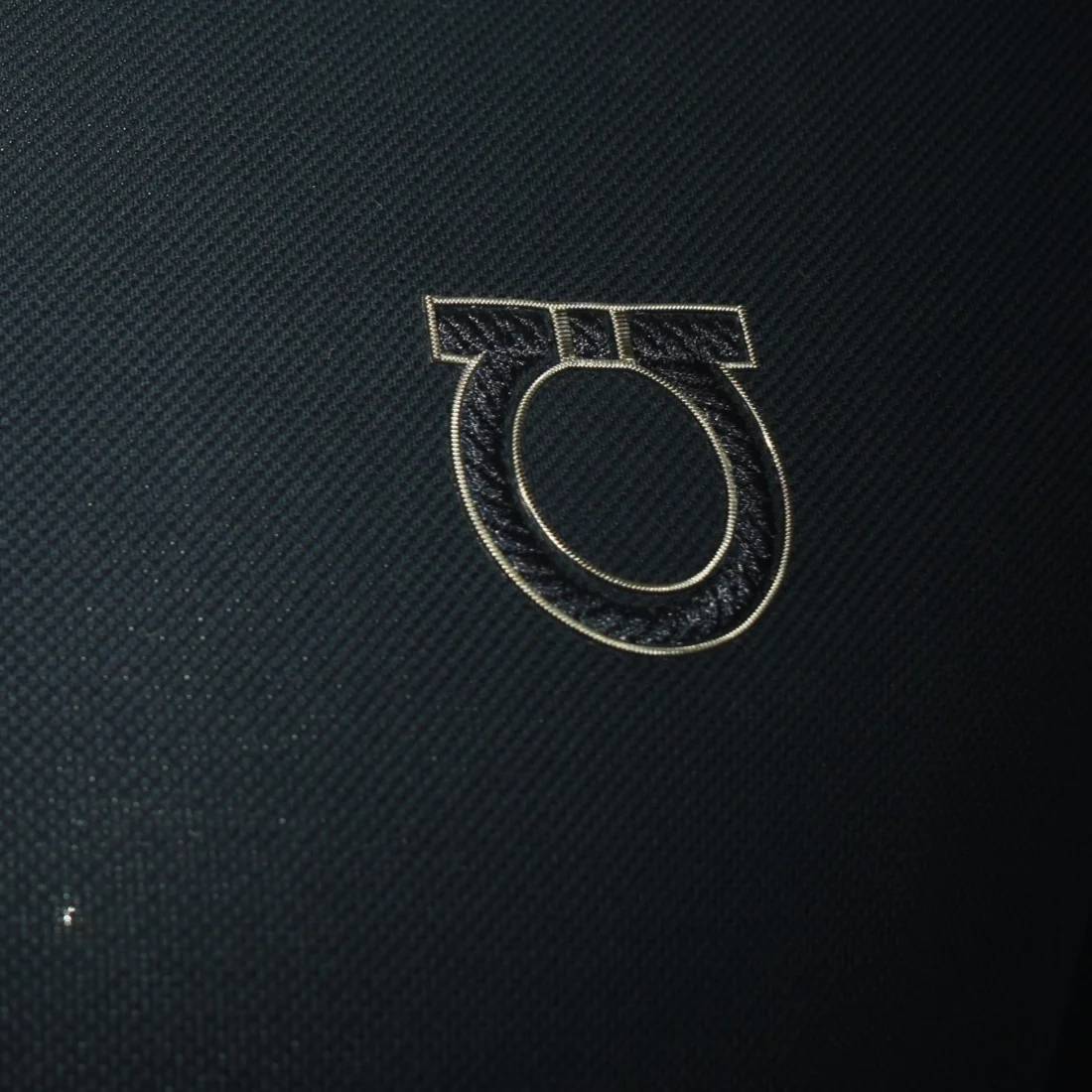 Salvatore Ferragamo Dark Blue Premium Quality Polo T-shirt-2