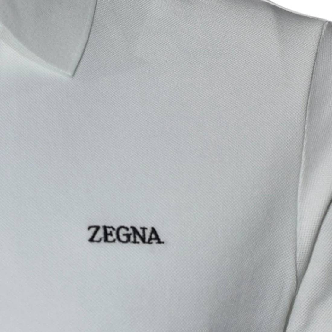 Zegna White Premium Quality Short Sleeve T-shirt-4