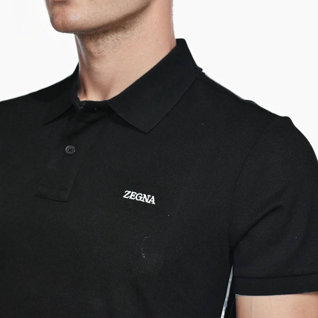 Zegna Black Premium Quality Short Sleeve T-shirt-3