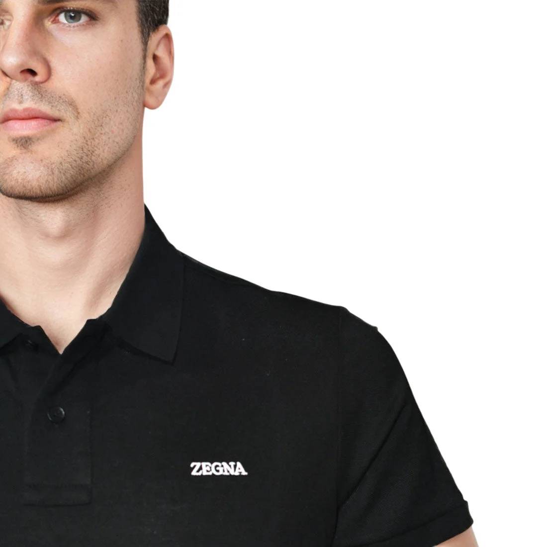 Zegna Black Premium Quality Short Sleeve T-shirt-5