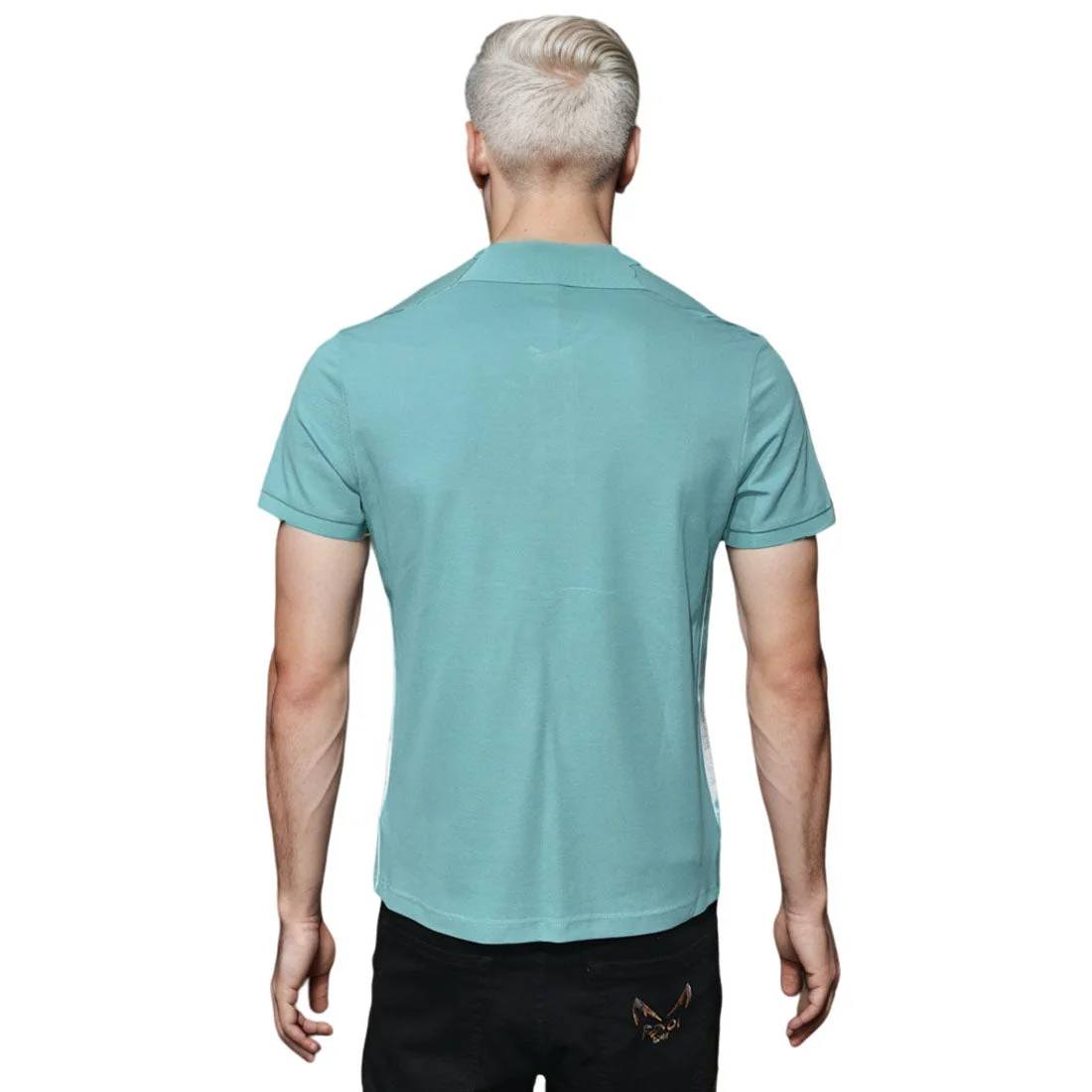 Zegna Light Blue Premium Quality Short Sleeve T-shirt-1