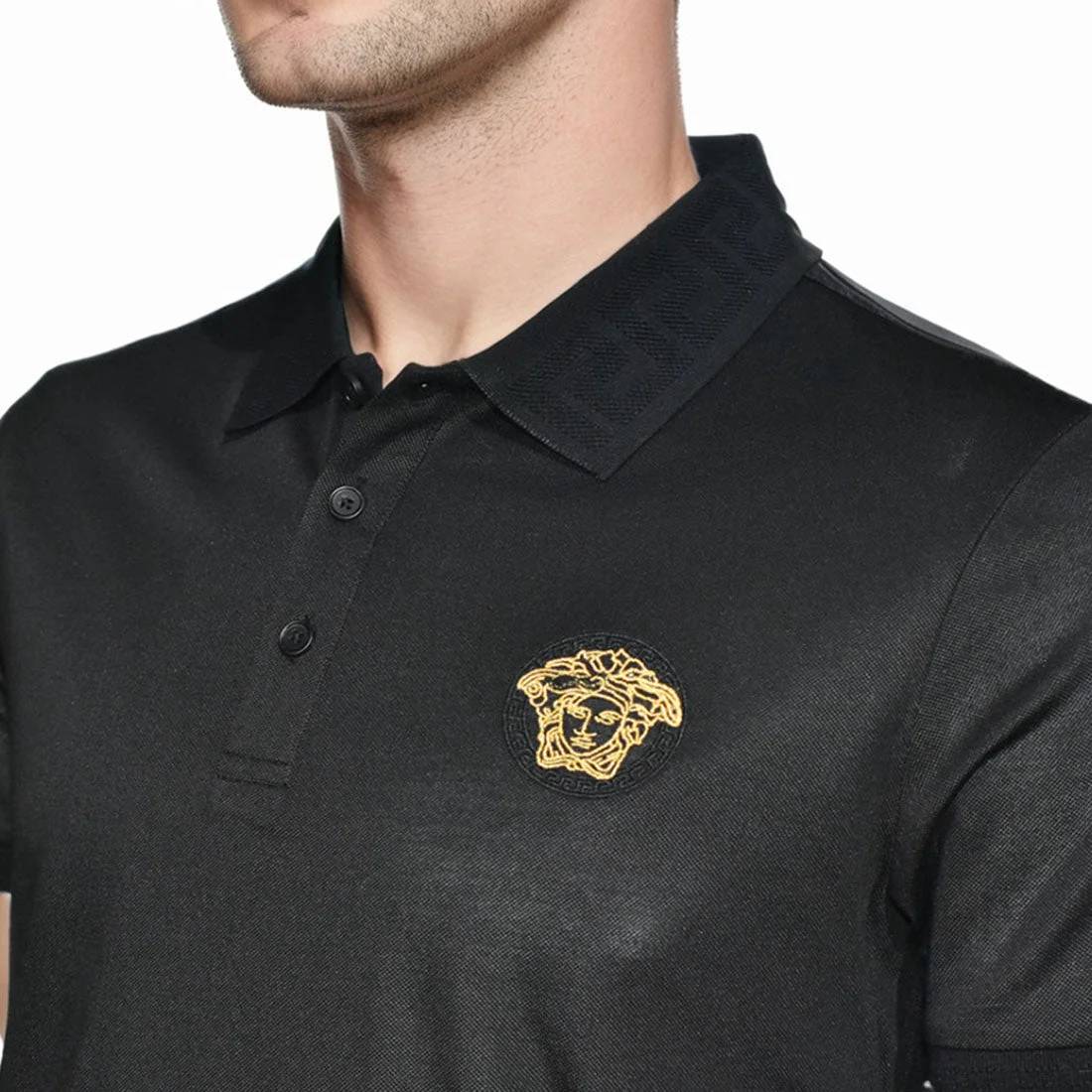 Versace Black Premium Quality Polo T-shirt-2
