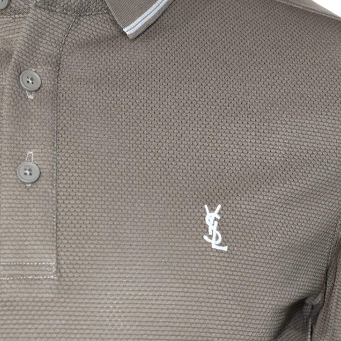 Saint Laurent Brown Premium Quality T-shirt-4