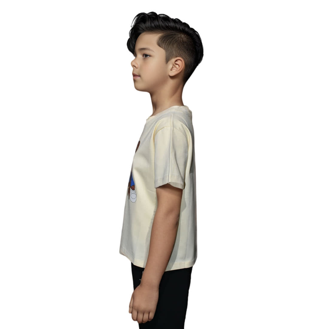 Fendi Basketball Teddy-Bear Cream Premium Kids T-shirt-2