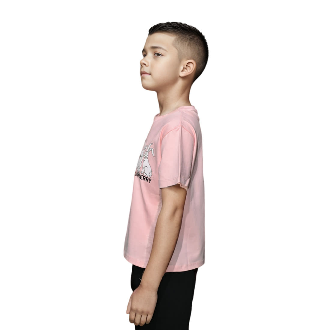 Burberry Animal Kingdom Print Pink Kids T-shirt-2