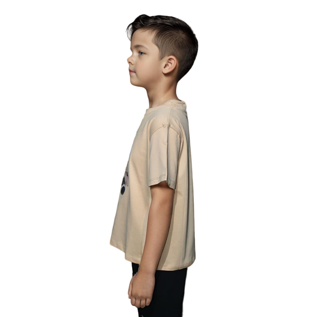 Fendi Teddy Print Brown Premium Kids T-shirt-2