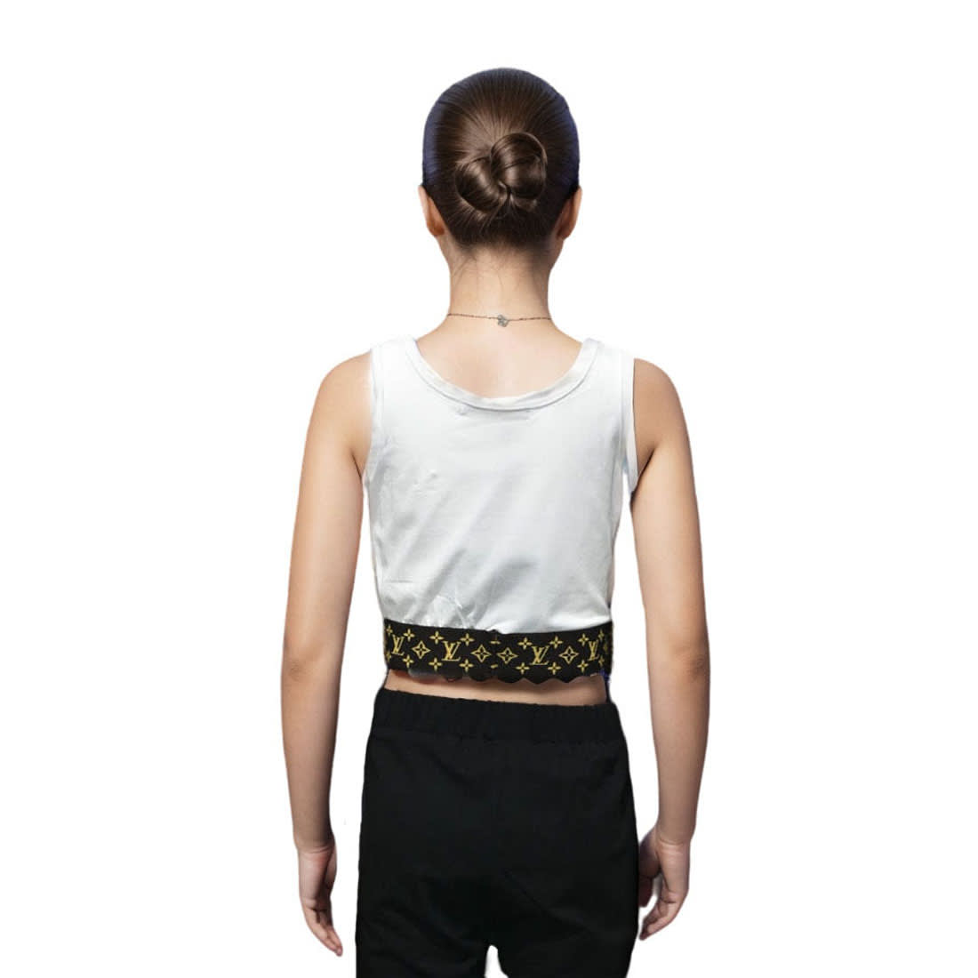 Louis Vuitton White Premium T-shirt For Kids-1