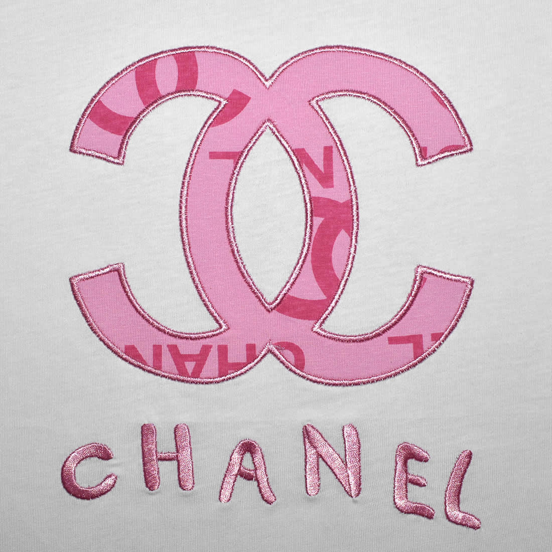 Chanel Embroidered logo Pink Premium Girls Co-ord Set-3