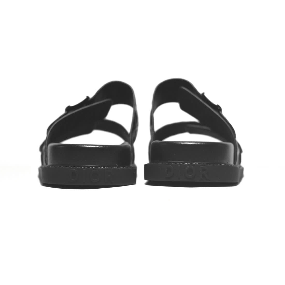 Dior Black Premium Quality Men's Flip-Flops-5