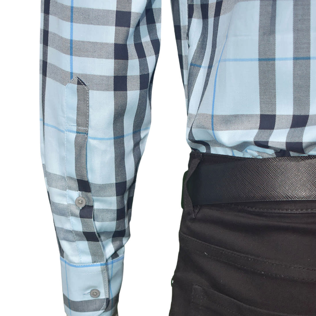 Burberry Sky Blue Premium Quality Shirt-4