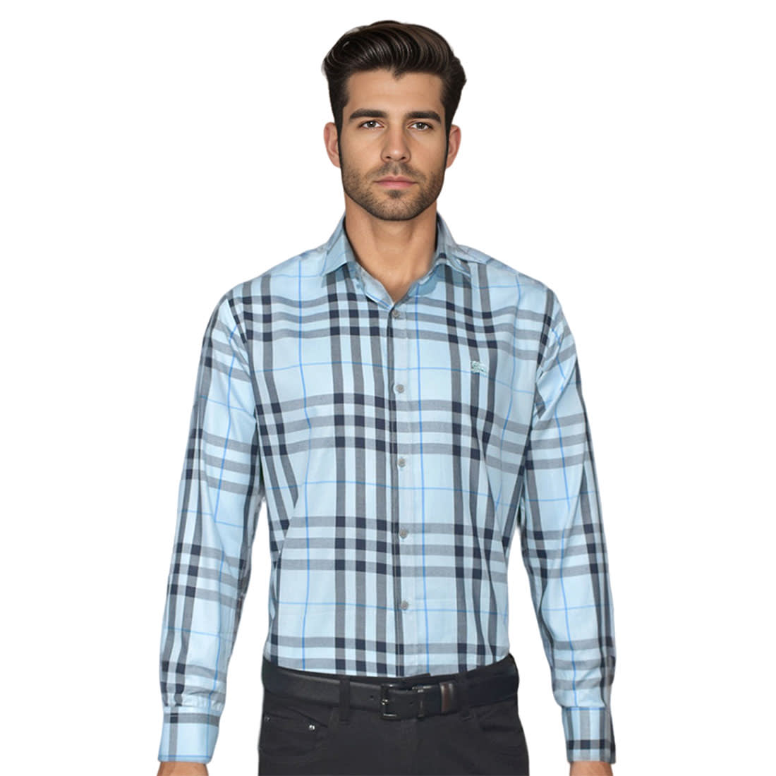 Burberry Sky Blue Premium Quality Shirt-0