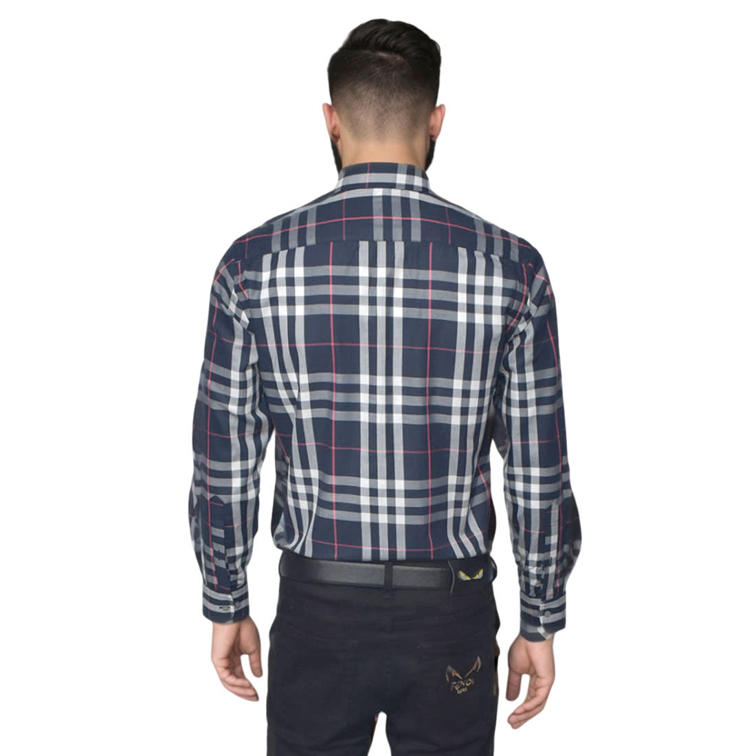 Burberry Navy Blue Premium Quality Shirt-1