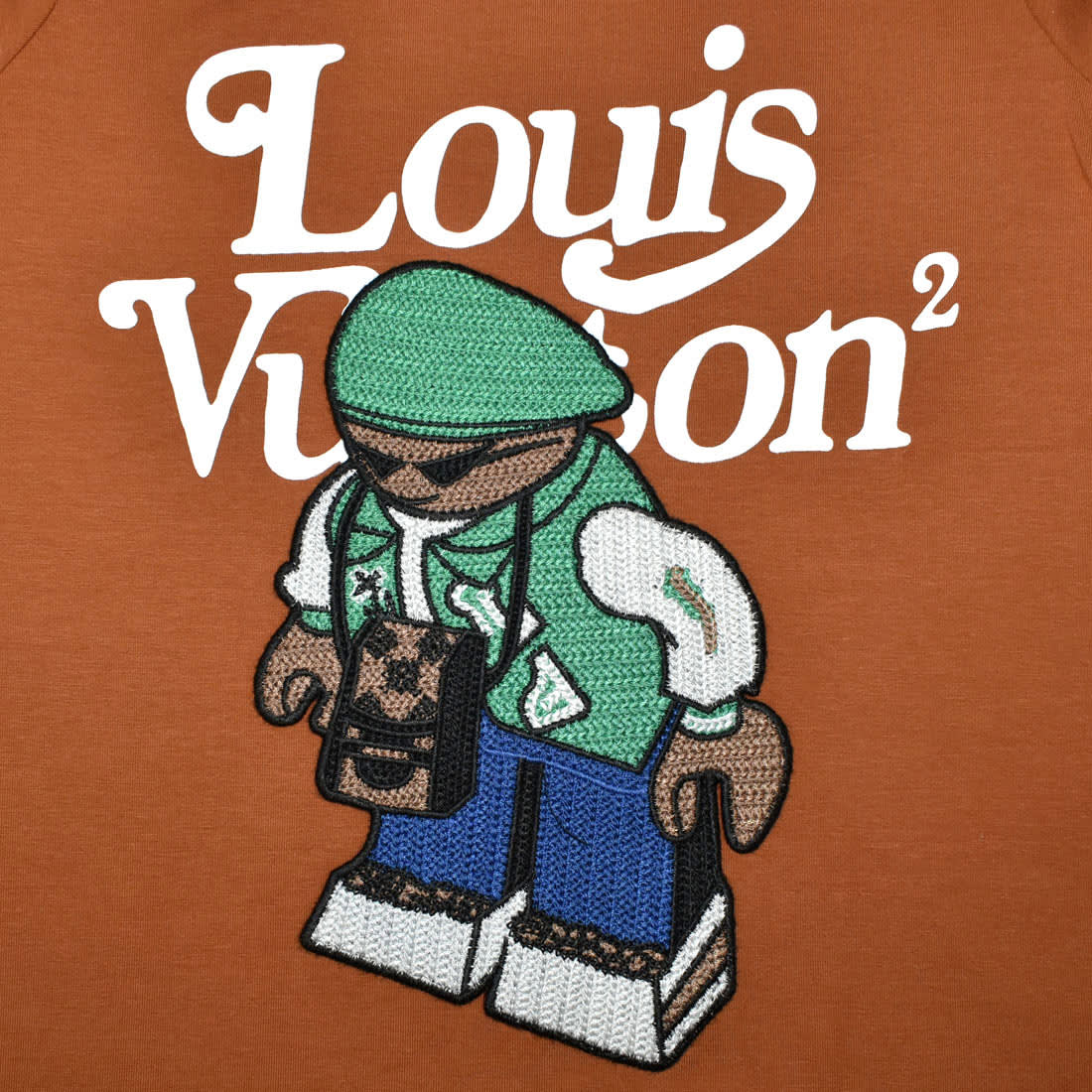 Louis Vuitton Brown Premium Quality Kids T-shirt-2