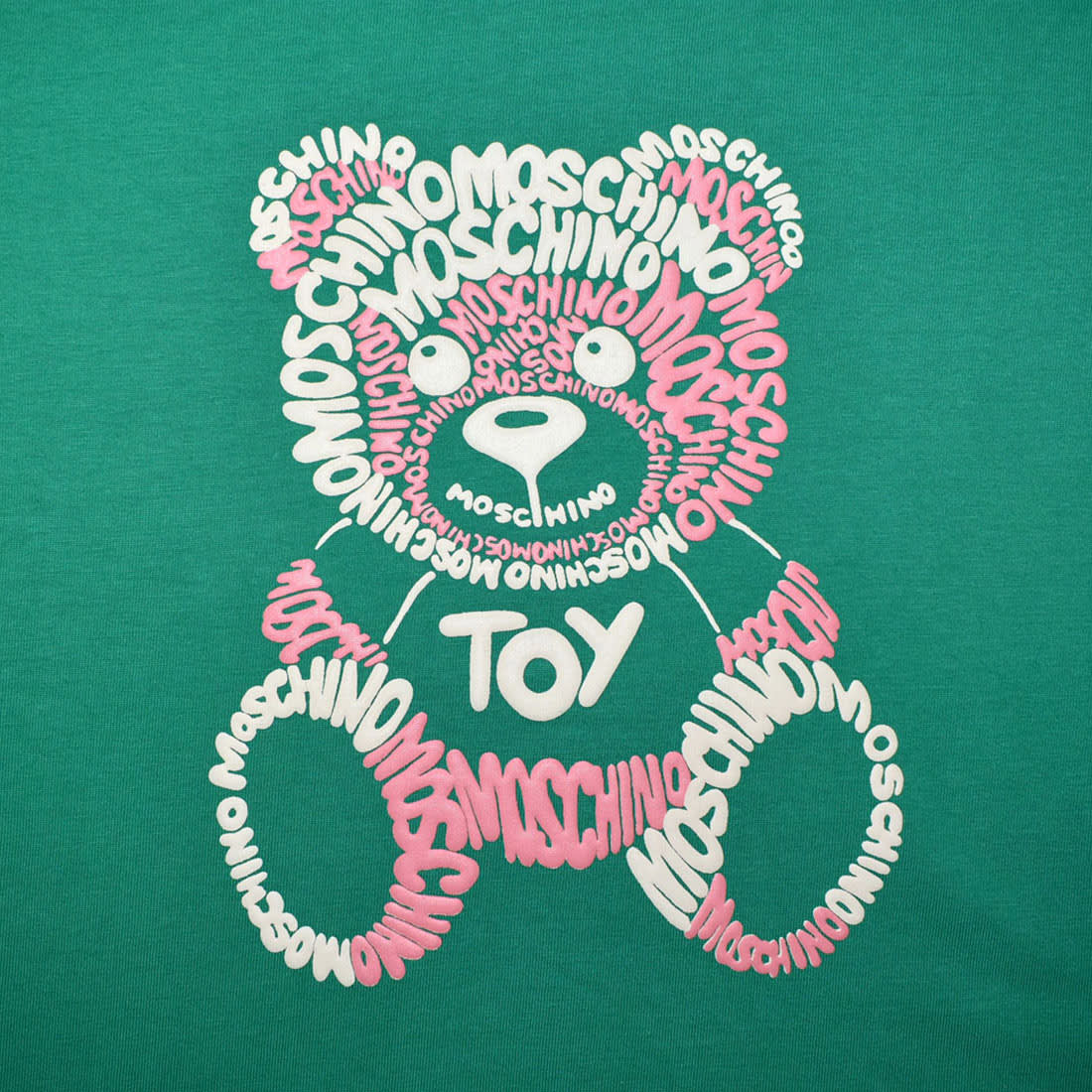 Moschino Teddy Print Green Premium Kids T-shirt-3
