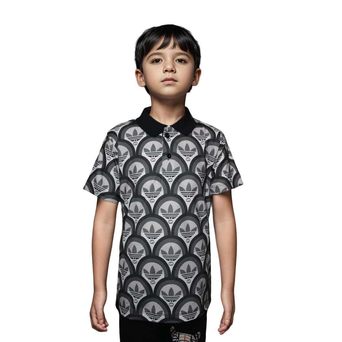 Adidas Black Premium Quality Kids T-shirt-0