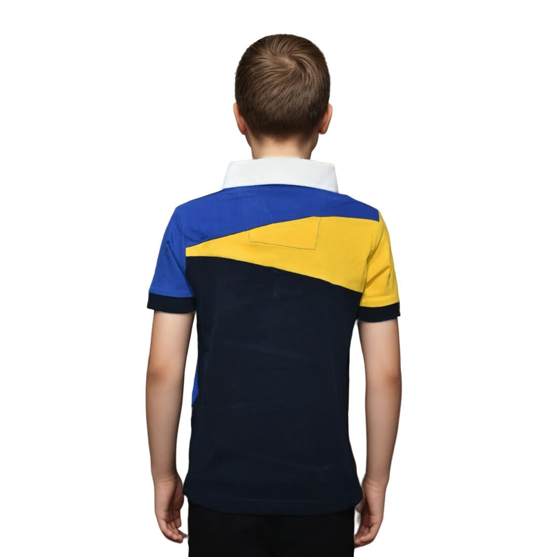 Nautica White, Black & Yellow Premium Kids T-shirt-1