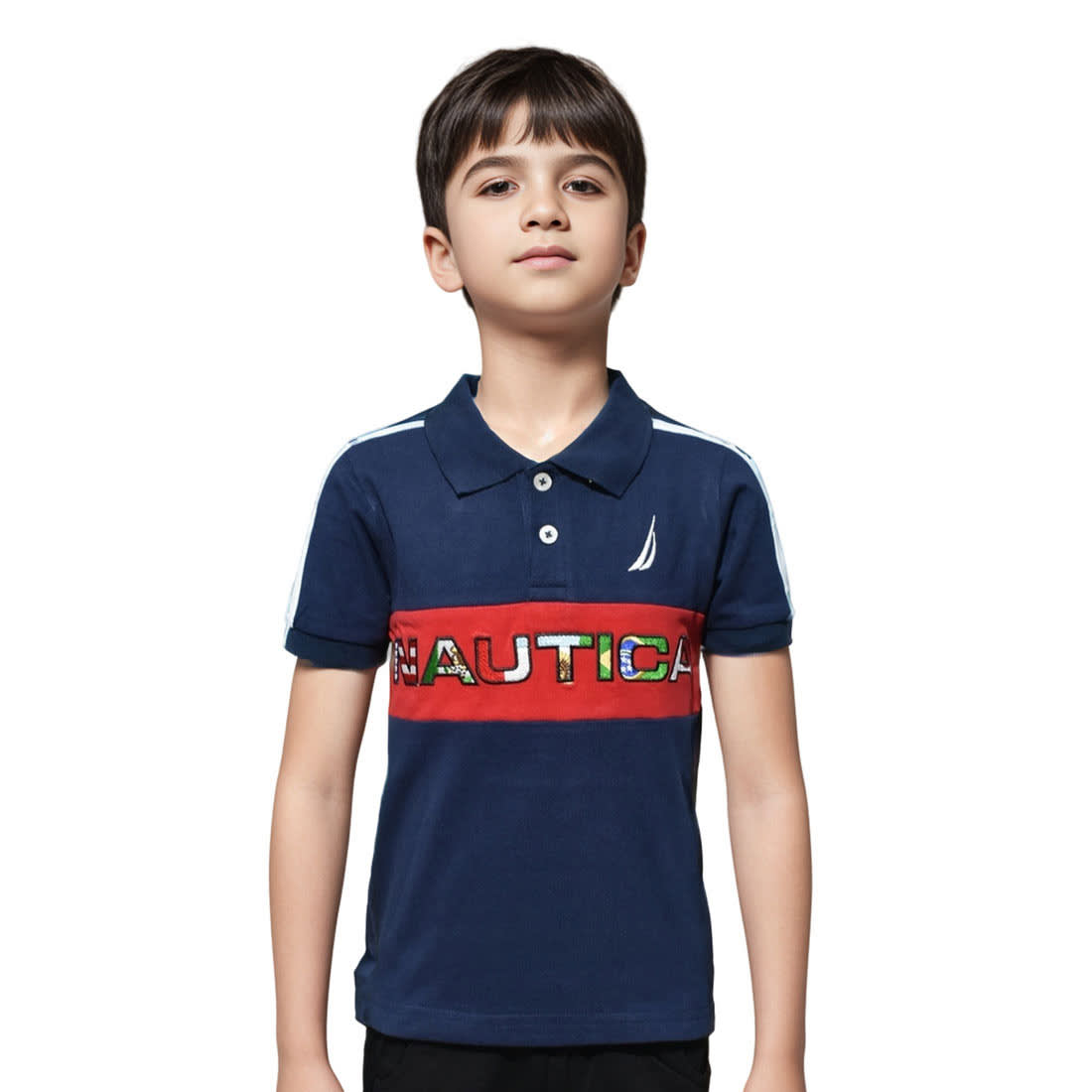 Nautica Blue Premium Quality Kids T-shirt-0