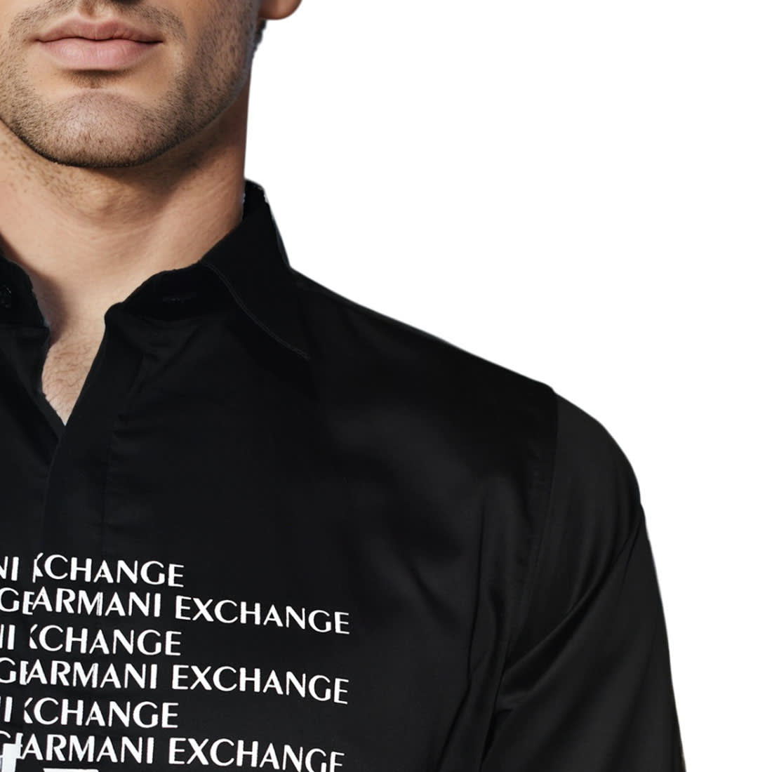 Armani Exchange Black Premium Quality Full Sleeve Shirt-3