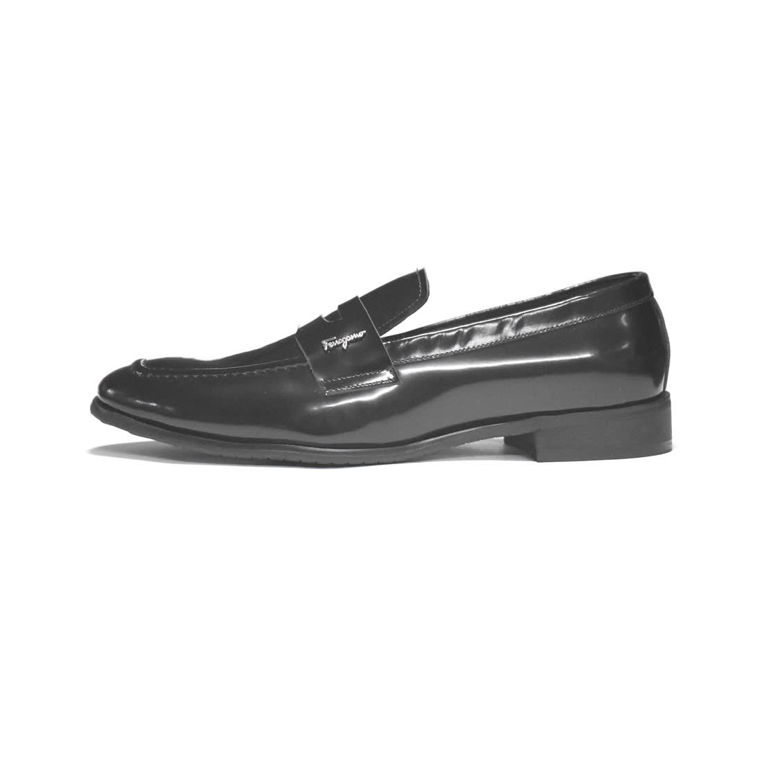 Salvatore Ferragamo Black Premium Quality Loafers-1