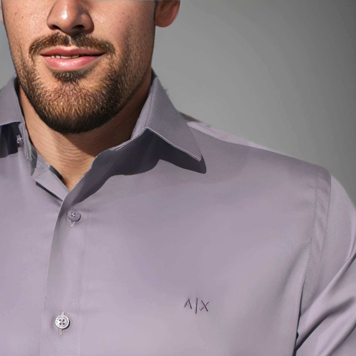 Armani Exchange Purple Premium Quality Shirt-5