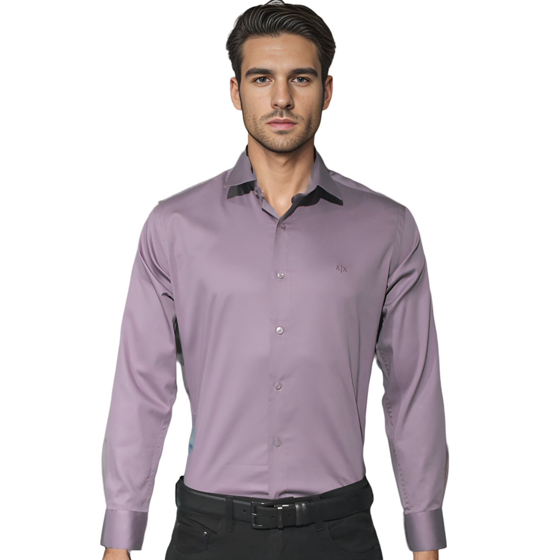 Armani Exchange Purple Premium Quality Shirt-0