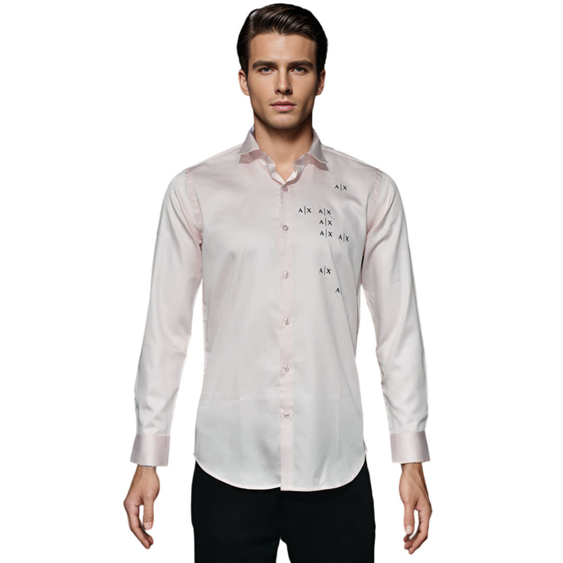 Armani Exchange Pink Premium Quality Men's Shirt-6