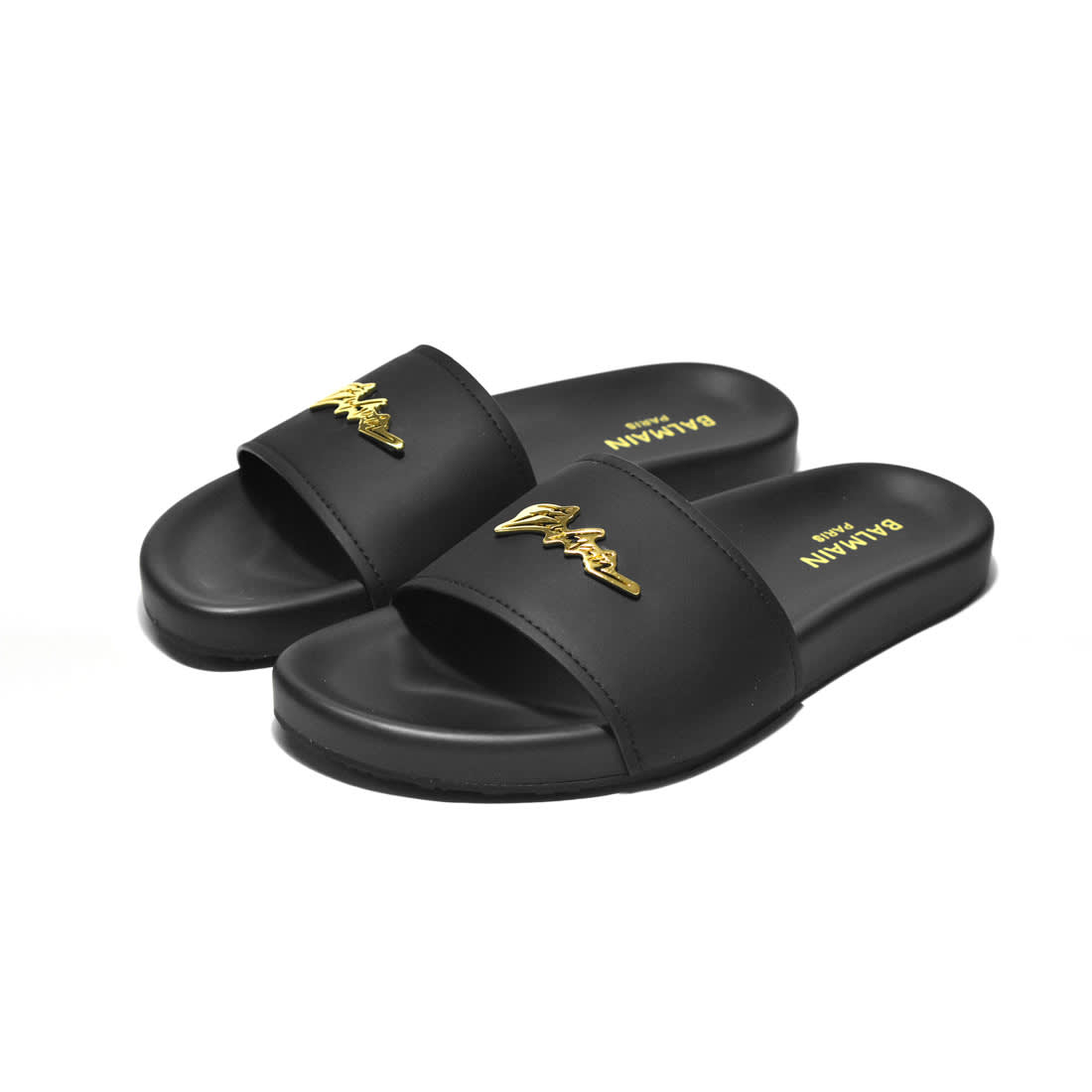 Balmain Black Premium Quality Men's Flip-flops-0