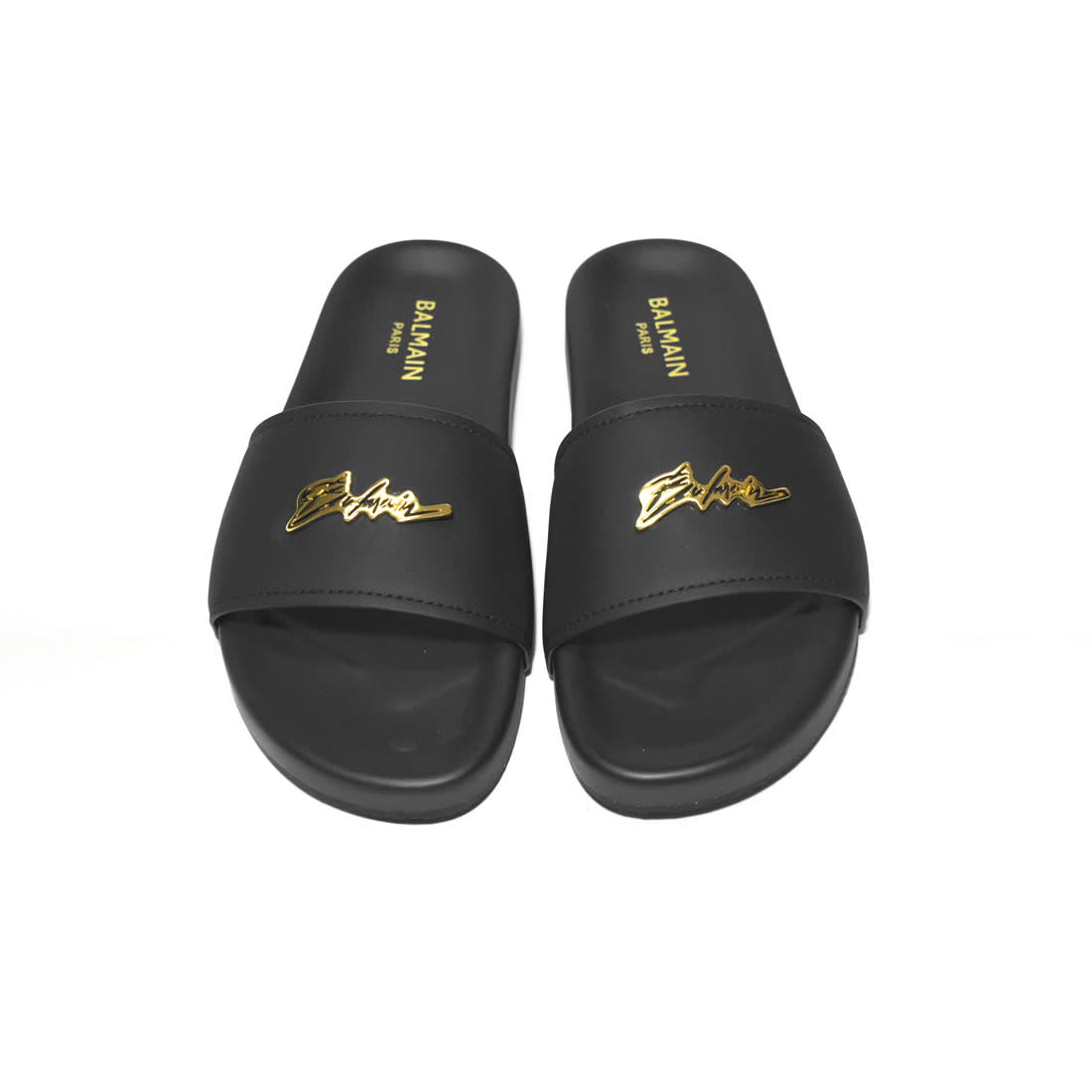 Balmain Black Premium Quality Men's Flip-flops-4