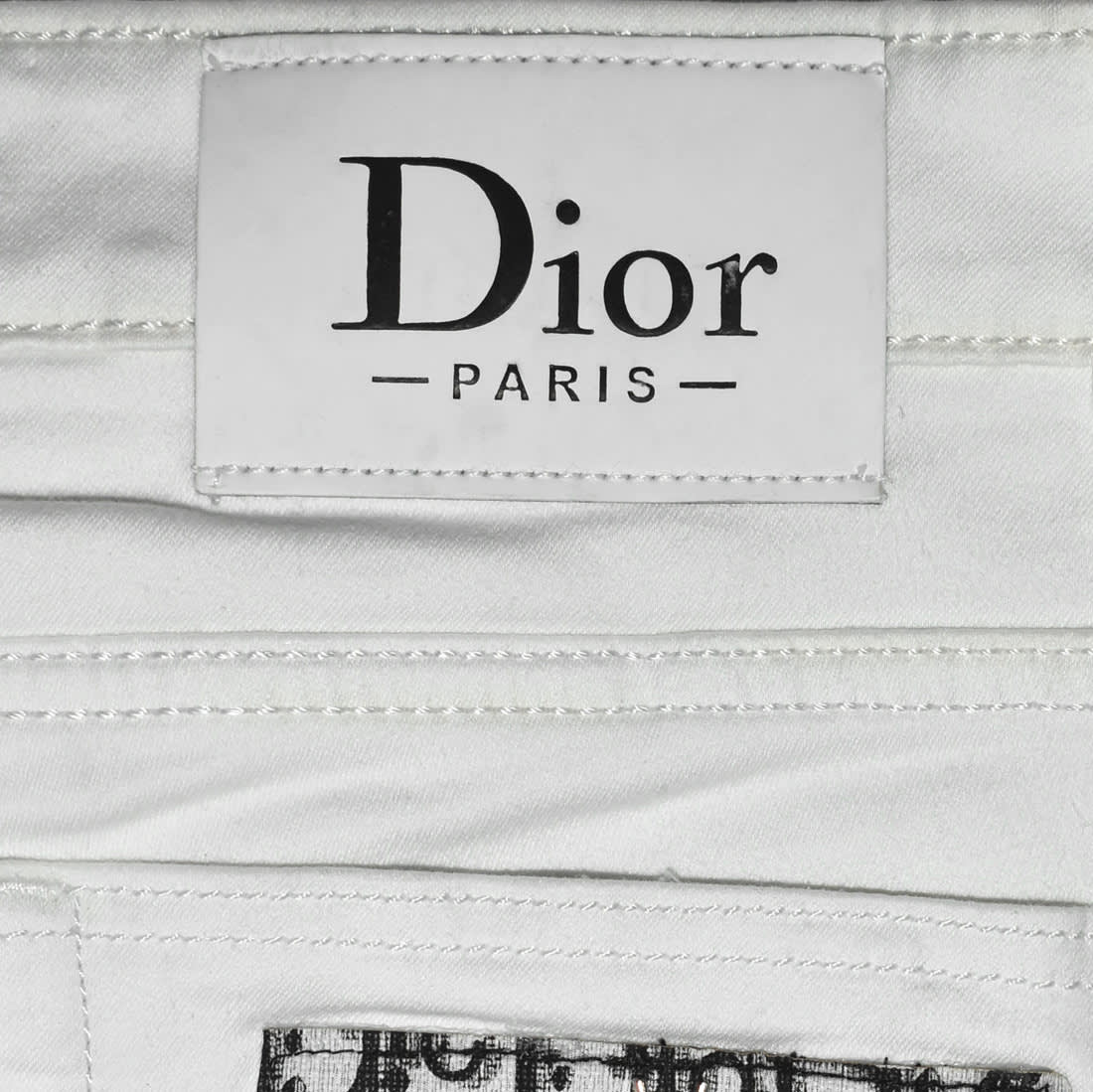 Dior White Premium Quality Denim Jeans-4