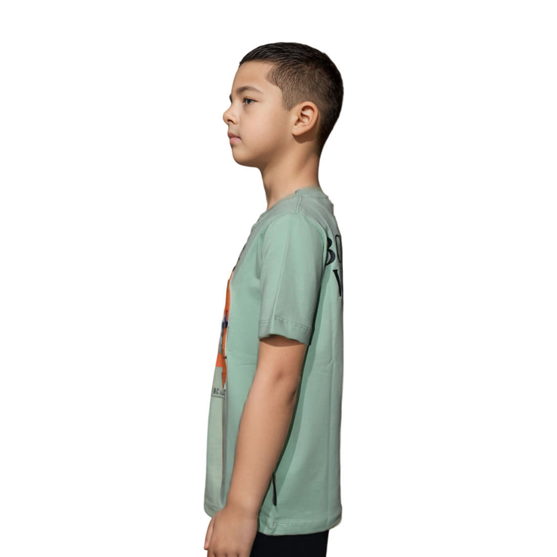 Bottega Veneta Light Green Premium Kids T-shirt-2