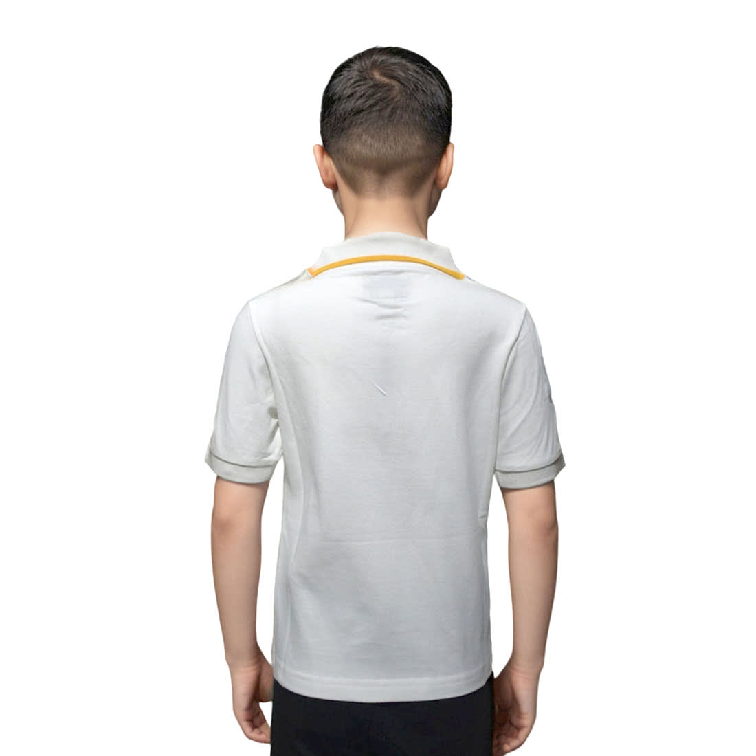 Burberry White Premium Kids Polo T-shirt-1