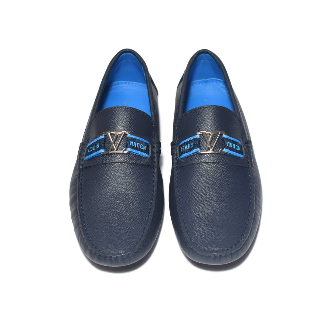 Louis Vuitton Blue Premium Luxury Loafers-3
