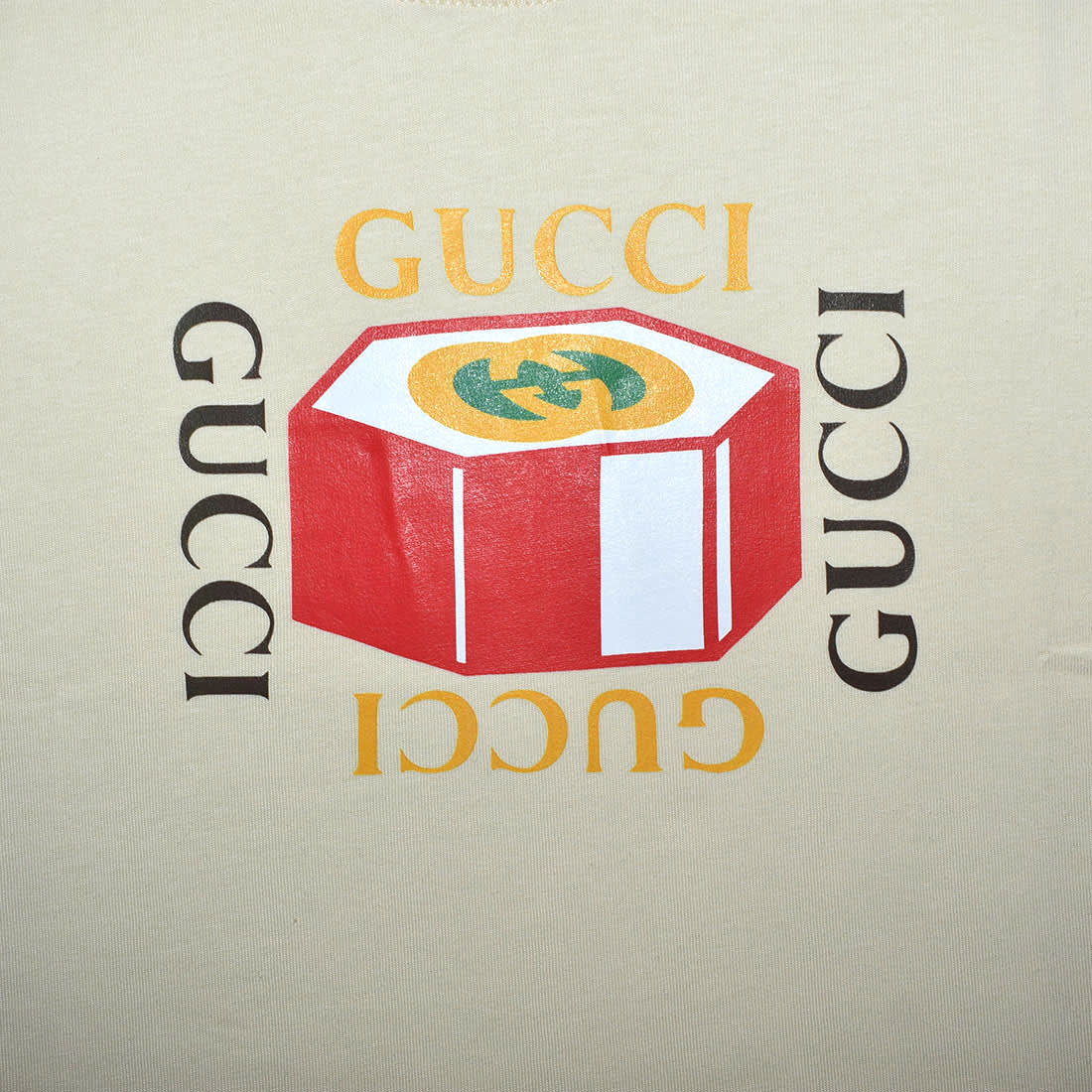 Gucci Print Cream Premium Kids T-shirt-3