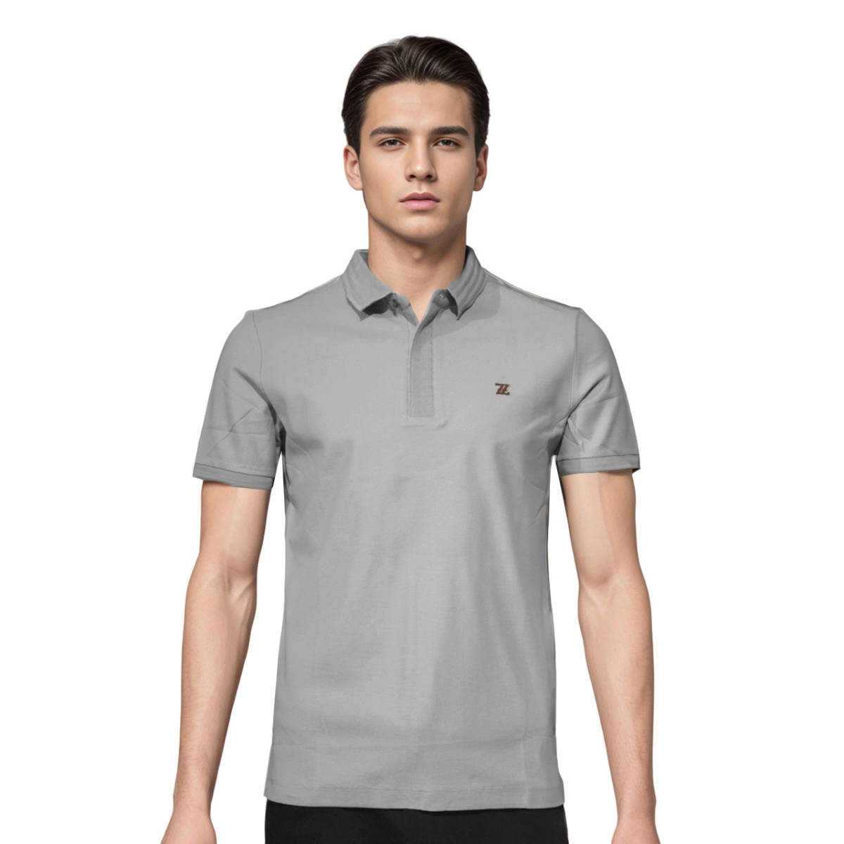 Zegna Grey Premium Quality T-shirt-0