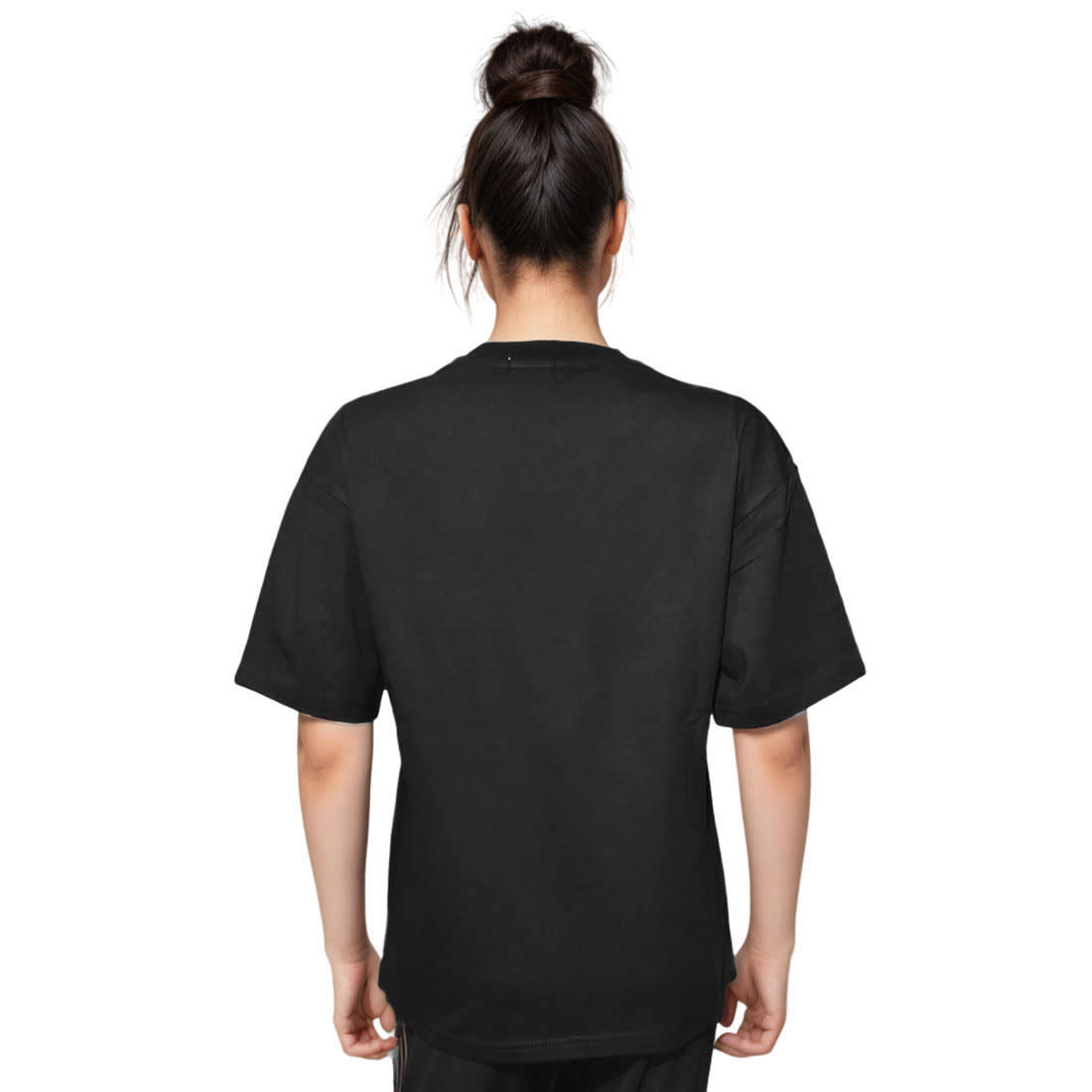 Burberry Black Premium Women Oversized T-shirt-1