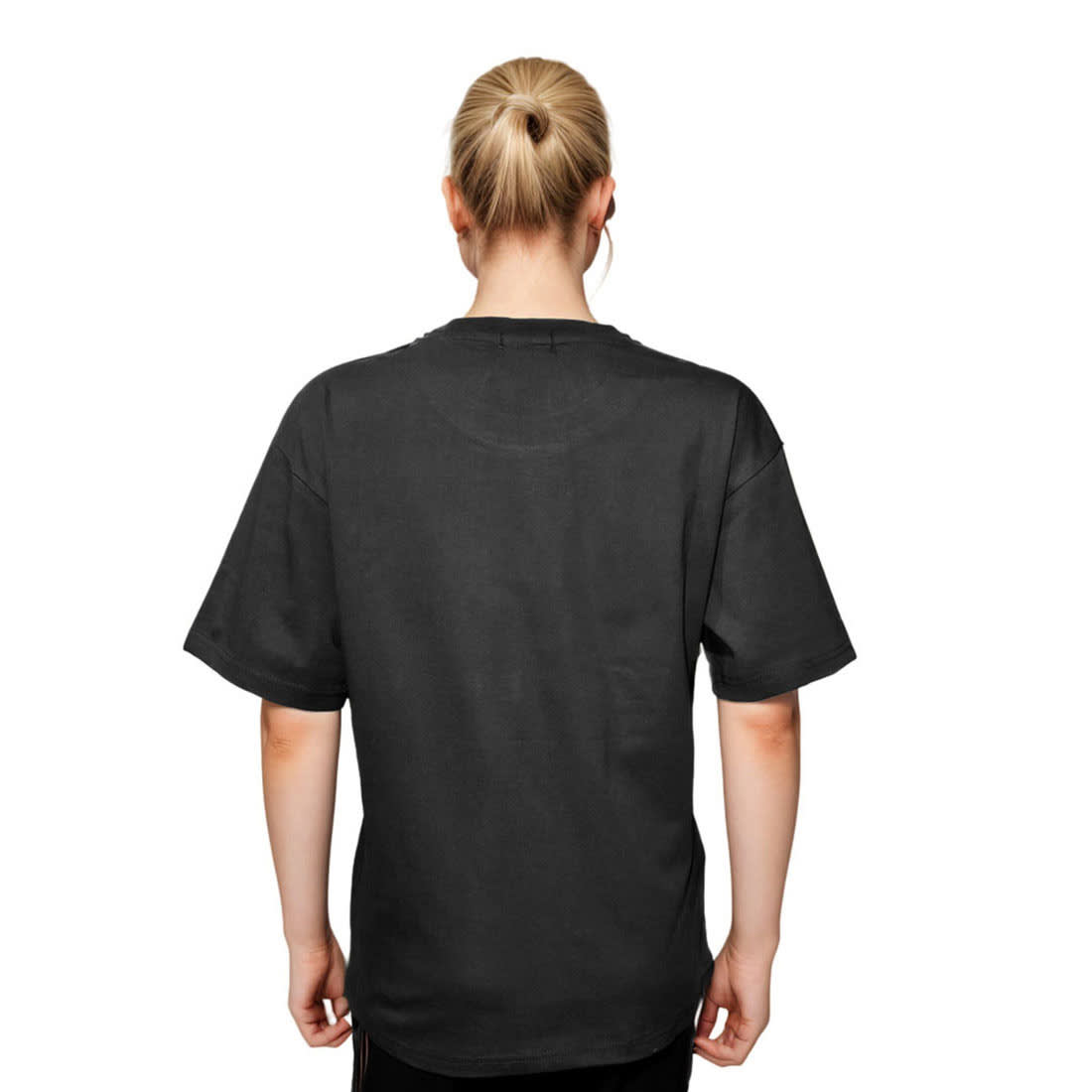 Burberry Logo Print Black Women Oversized T-shirt-1