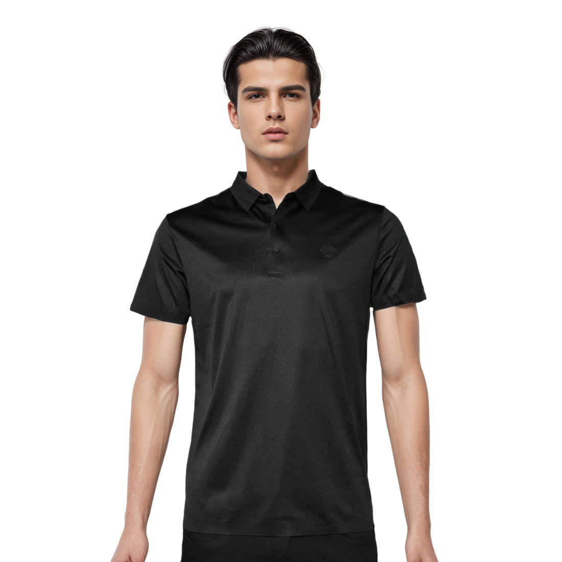 Versace Black Premium Quality Polo T-shirt-0
